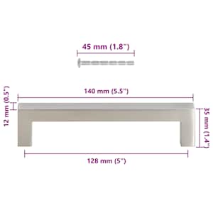 Nábytkové úchytky 10 ks stříbrné 128 mm nerezová ocel - obrázek 10