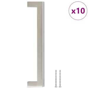 Nábytkové úchytky 10 ks stříbrné 160 mm nerezová ocel - obrázek 2
