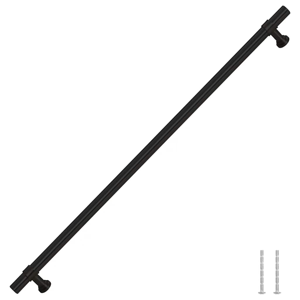vidaXL Handvatten 5 st 320 mm roestvrij staal zwart afbeelding
