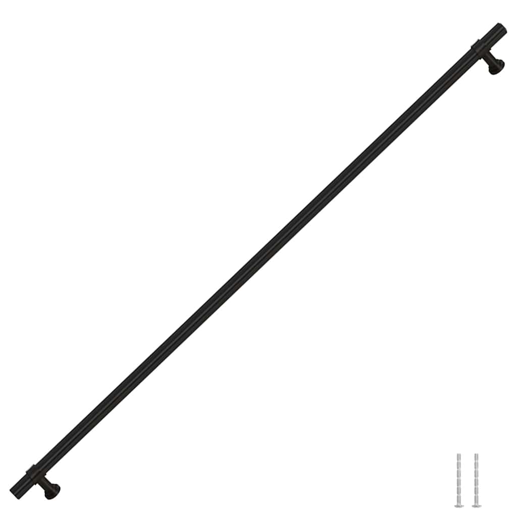 vidaXL Handvatten 5 st 480 mm roestvrij staal zwart afbeelding