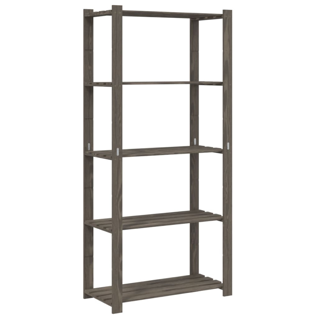 Bois de Pin Massif Etagère de Stockage 3 Niveaux 80x28,5x90 cm Garage