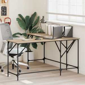 Pisalna miza sonoma hrast 149x149x75 cm inženirski les