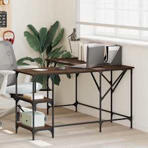 Pisalna miza rjavi hrast 139x139x75 cm inženirski les