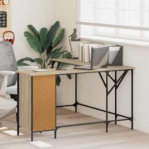 Pisalna miza sonoma hrast 141x141x75 cm inženirski les