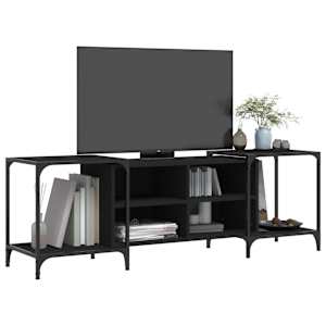 TV skříňka černá 153 x 37 x 50 cm kompozitní dřevo - obrázek 3