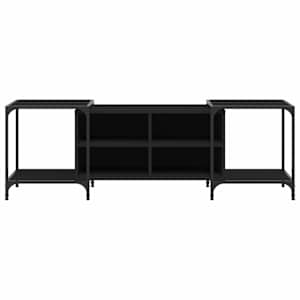 TV skříňka černá 153 x 37 x 50 cm kompozitní dřevo - obrázek 4