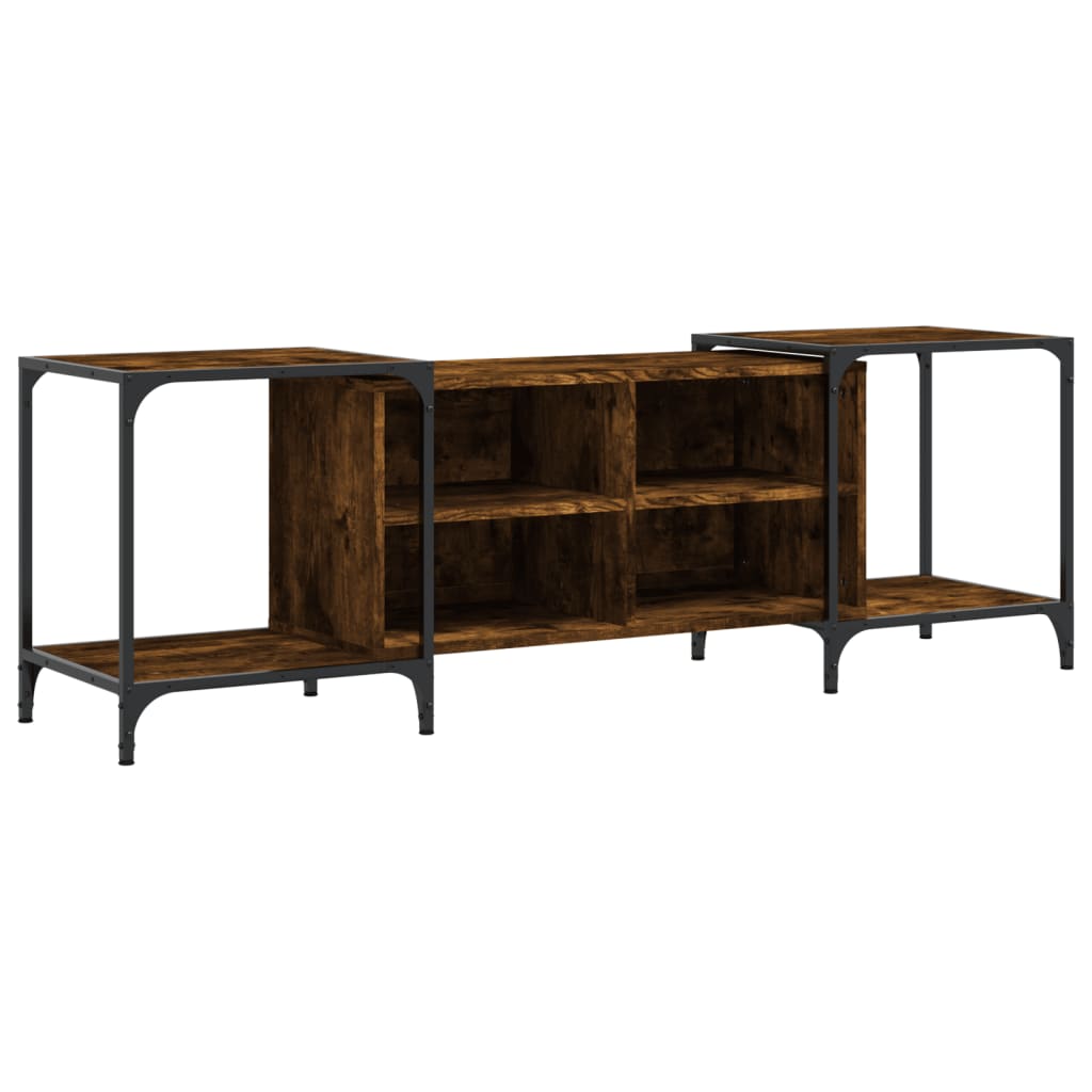 vidaXL TV skříňka kouřový dub 153 x 37 x 50 cm kompozitní dřevo