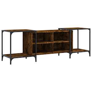 TV skříňka kouřový dub 153 x 37 x 50 cm kompozitní dřevo - obrázek 2