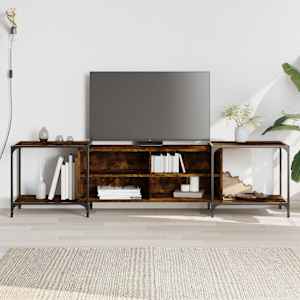 TV skříňka kouřový dub 203 x 37 x 50 cm kompozitní dřevo