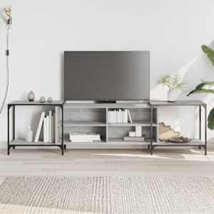 TV skříňka šedá sonoma 203 x 37 x 50 cm kompozitní dřevo - obrázek 1
