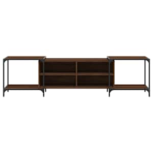 TV skříňka hnědý dub 203 x 37 x 50 cm kompozitní dřevo - obrázek 4