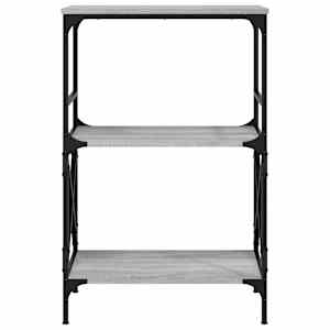 Knihovna se 3 policemi šedá sonoma 59 x 35 x 90,5 cm kompozit - obrázek 4