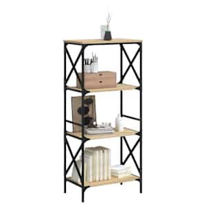Knihovna se 4 policemi dub sonoma 59x35x132 cm kompozitní dřevo - obrázek 3