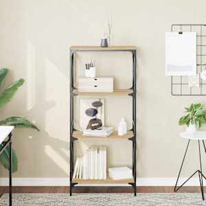 Knihovna se 4 policemi dub sonoma 59x35x132 cm kompozitní dřevo - obrázek 1