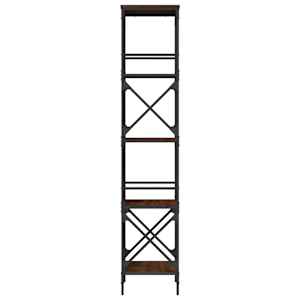 Knihovna s 5 policemi hnědý dub 59x35x171 cm kompozitní dřevo - obrázek 5