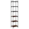 vidaXL raamaturiiul 6 korrust, pruun tamm, 40x30x188 cm, tehispuit
