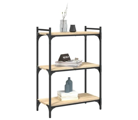 vidaXL Bookcase Sonoma oak Engineered wood Medium Bookshelf