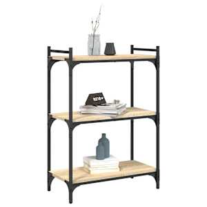 vidaXL Bookcase Sonoma oak Engineered wood Medium Bookshelf