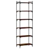 vidaXL raamaturiiul 6 korrust, pruun tamm, 60x30x188 cm, tehispuit