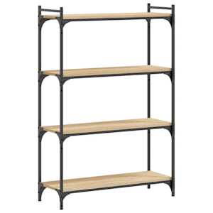 Knihovna se 4 policemi dub sonoma 80x30x120 cm kompozitní dřevo - obrázek 2