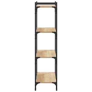Knihovna se 4 policemi dub sonoma 80x30x120 cm kompozitní dřevo - obrázek 5