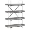 vidaXL raamaturiiul 4 korrust, hall Sonoma, 100x33x145,5 cm, tehispuit