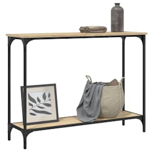 Konzolový stolek dub sonoma 101 x 30,5 x 75 cm kompozitní dřevo - obrázek 3