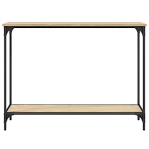 Konzolový stolek dub sonoma 101 x 30,5 x 75 cm kompozitní dřevo - obrázek 4