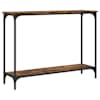 vidaXL konsoollaud, suitsutatud tamm, 101x30,5x75 cm, tehispuit