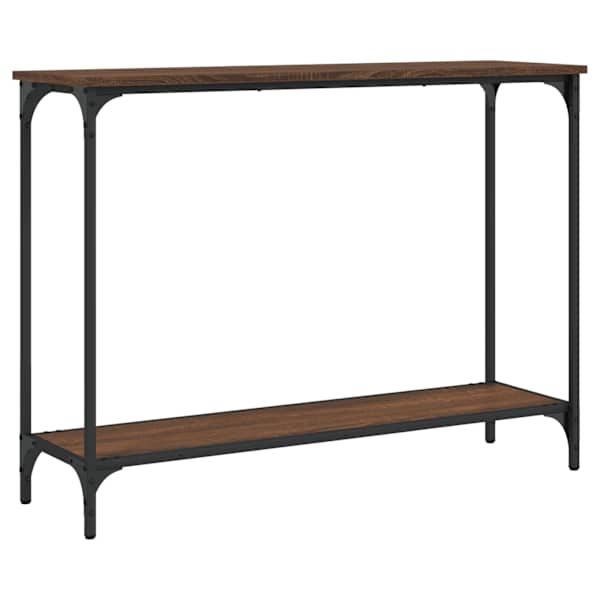vidaXL konsoollaud, pruun tamm, 101x30,5x75 cm, tehispuit