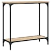 vidaXL konsoollaud Sonoma tamm 75 x 30,5 x 75 cm t&ouml;&ouml;deldud puit