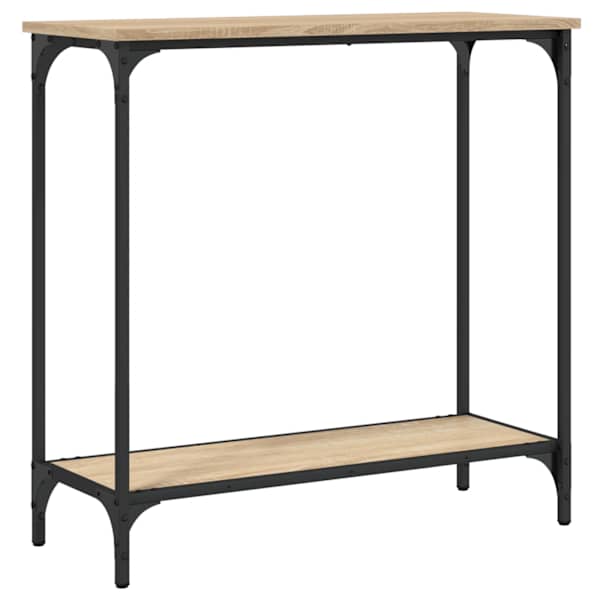 vidaXL konsoollaud Sonoma tamm 75 x 30,5 x 75 cm t&ouml;&ouml;deldud puit