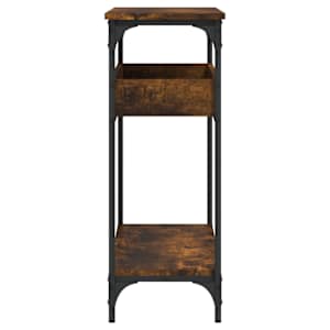 Konzolový stolek s policí kouřový dub 100 x 29 x 75 cm kompozit - obrázek 5