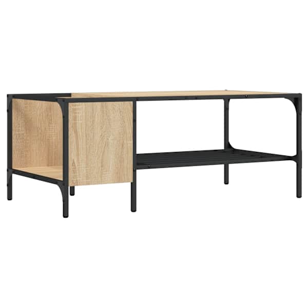 vidaXL riiuliga kohvilaud, Sonoma tamm, 100 x 51 x 40 cm, tehispuit