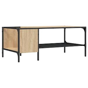 Konferenční stolek s regálem dub sonoma 100x51x40 cm kompozit - obrázek 2