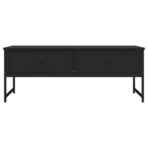 Konferenční stolek černý 101 x 49 x 39,5 cm kompozitní dřevo - obrázek 6