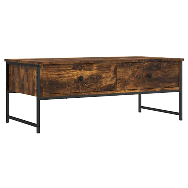 vidaXL kohvilaud, suitsutatud tamm, 101 x 49 x 39,5 cm, tehispuit