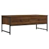 vidaXL kohvilaud, pruun tamm, 101 x 49 x 39,5 cm, tehispuit