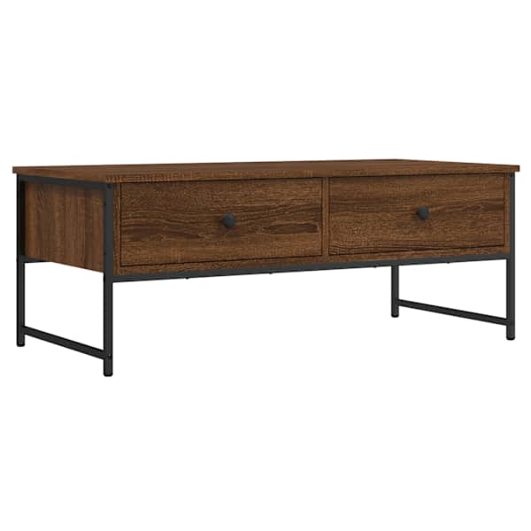 vidaXL kohvilaud, pruun tamm, 101 x 49 x 39,5 cm, tehispuit