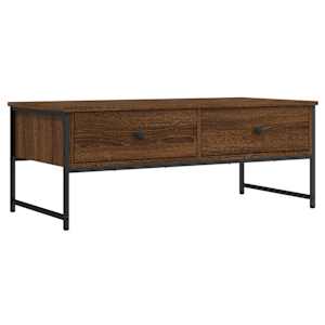Konferenční stolek hnědý dub 101x49x39,5 cm kompozitní dřevo - obrázek 2