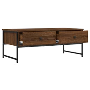 Konferenční stolek hnědý dub 101x49x39,5 cm kompozitní dřevo - obrázek 5