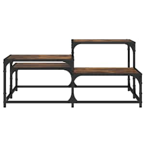 Konferenční stolek kouřový dub 87,5x87,5x40 cm kompozitní dřevo - obrázek 5