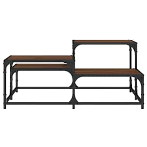 Konferenční stolek hnědý dub 87,5x87,5x40 cm kompozitní dřevo - obrázek 5