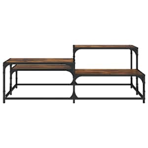 Konferenční stolek kouřový dub 107x107x40 cm kompozitní dřevo - obrázek 5