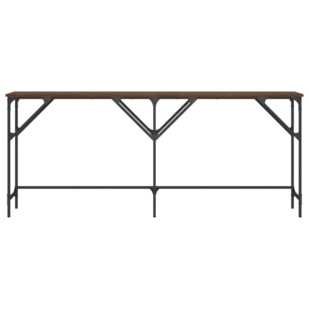  Konzolový stolík hnedý dub 180x29x75 cm kompozitné drevo