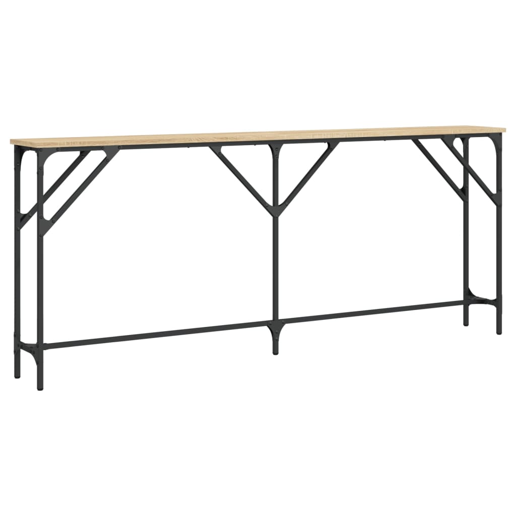 E-shop vidaXL Konzolový stolík dub sonoma 180x23x75 cm kompozitné drevo