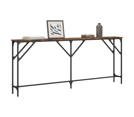 vidaXL Konsolentisch R&auml;uchereiche 180x23x75 cm Holzwerkstoff
