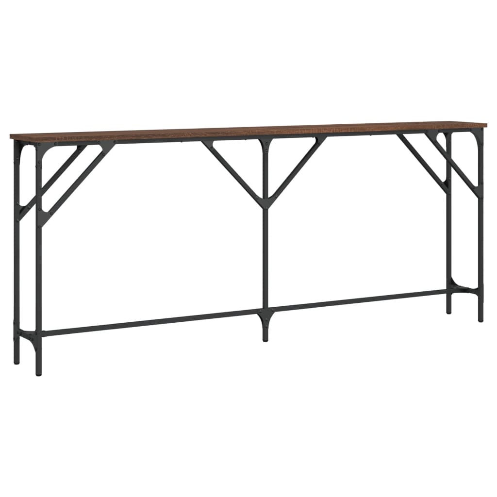vidaXL Konzolový stolek hnědý dub 180 x 23 x 75 cm kompozitní dřevo
