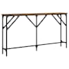vidaXL konsoollaud, suitsutatud tamm, 140x23x75 cm, tehispuit