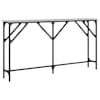 vidaXL konsoollaud, hall Sonoma tamm, 140x23x75 cm, tehispuit